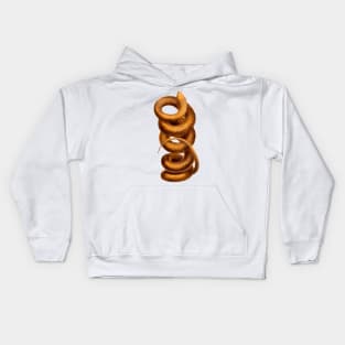 Coiled snake Kids Hoodie